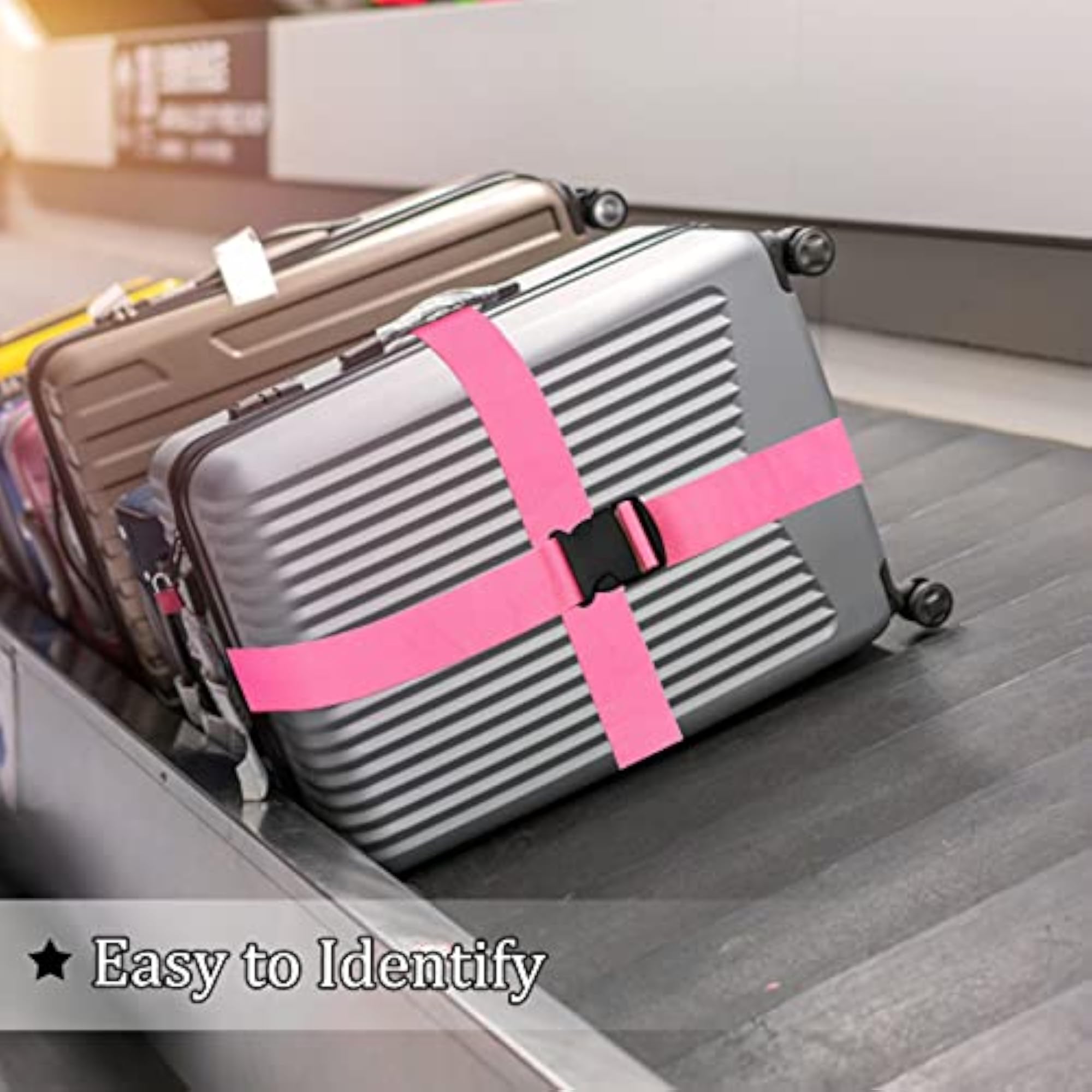 Luggage Suitcase Straps Set, Adjustable Travel Accessories